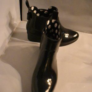 Cute kate spade Black Rubber Rain/Ankle Boot – 6 Medium – Worn Twice